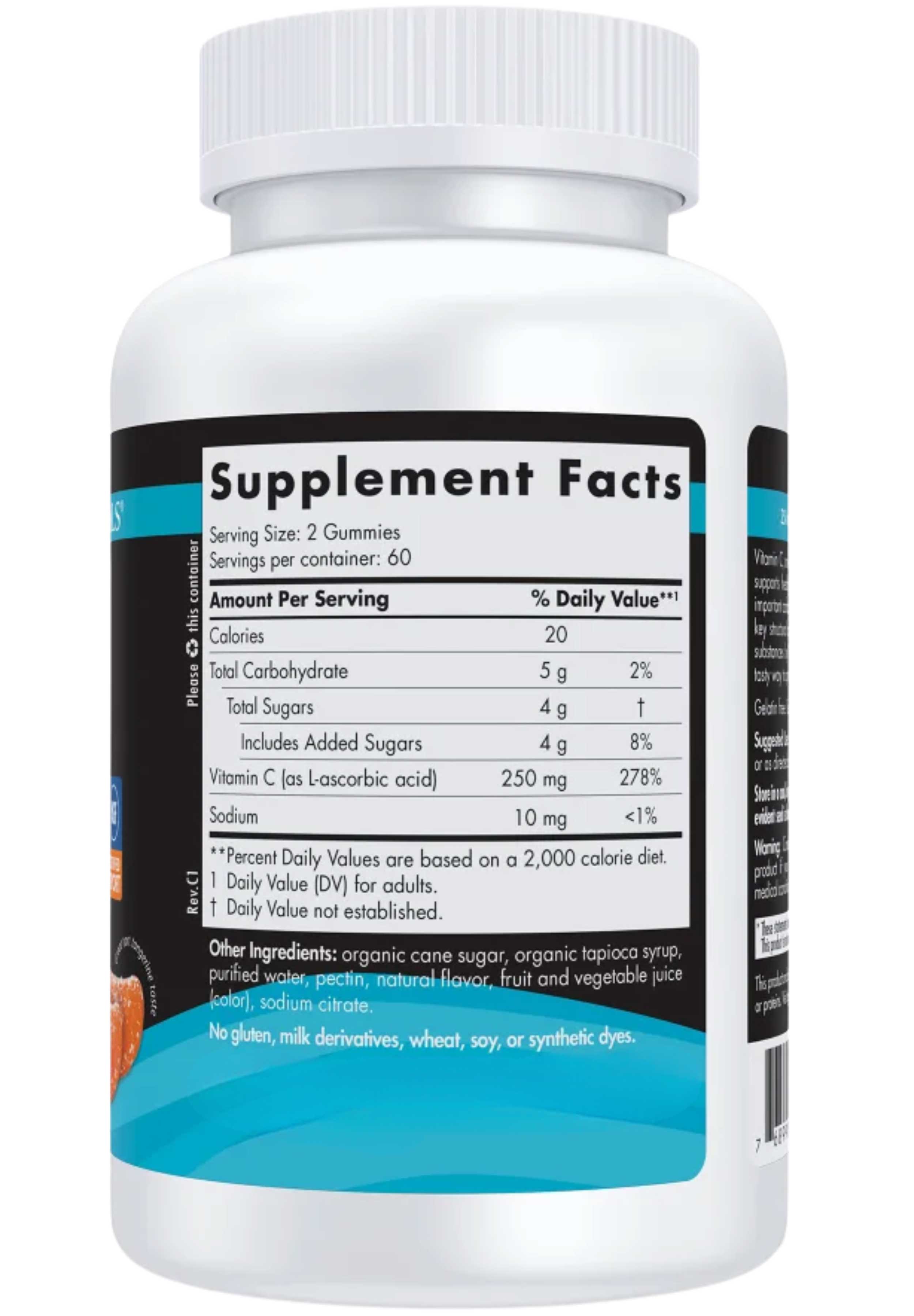 Nordic Naturals Vitamin C Gummies Sport Ingredients