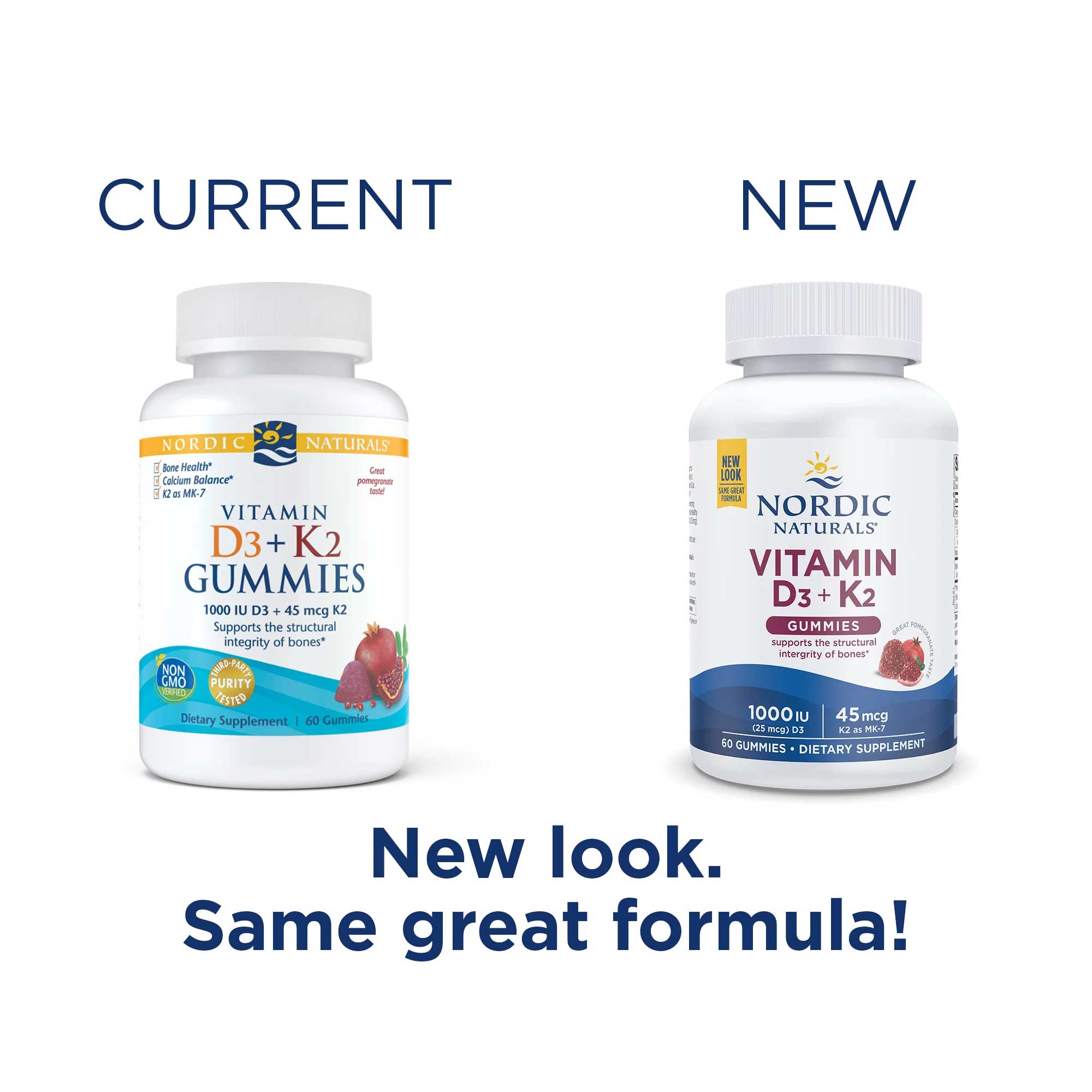 Nordic Naturals Vitamin D3 + K2 Gummies