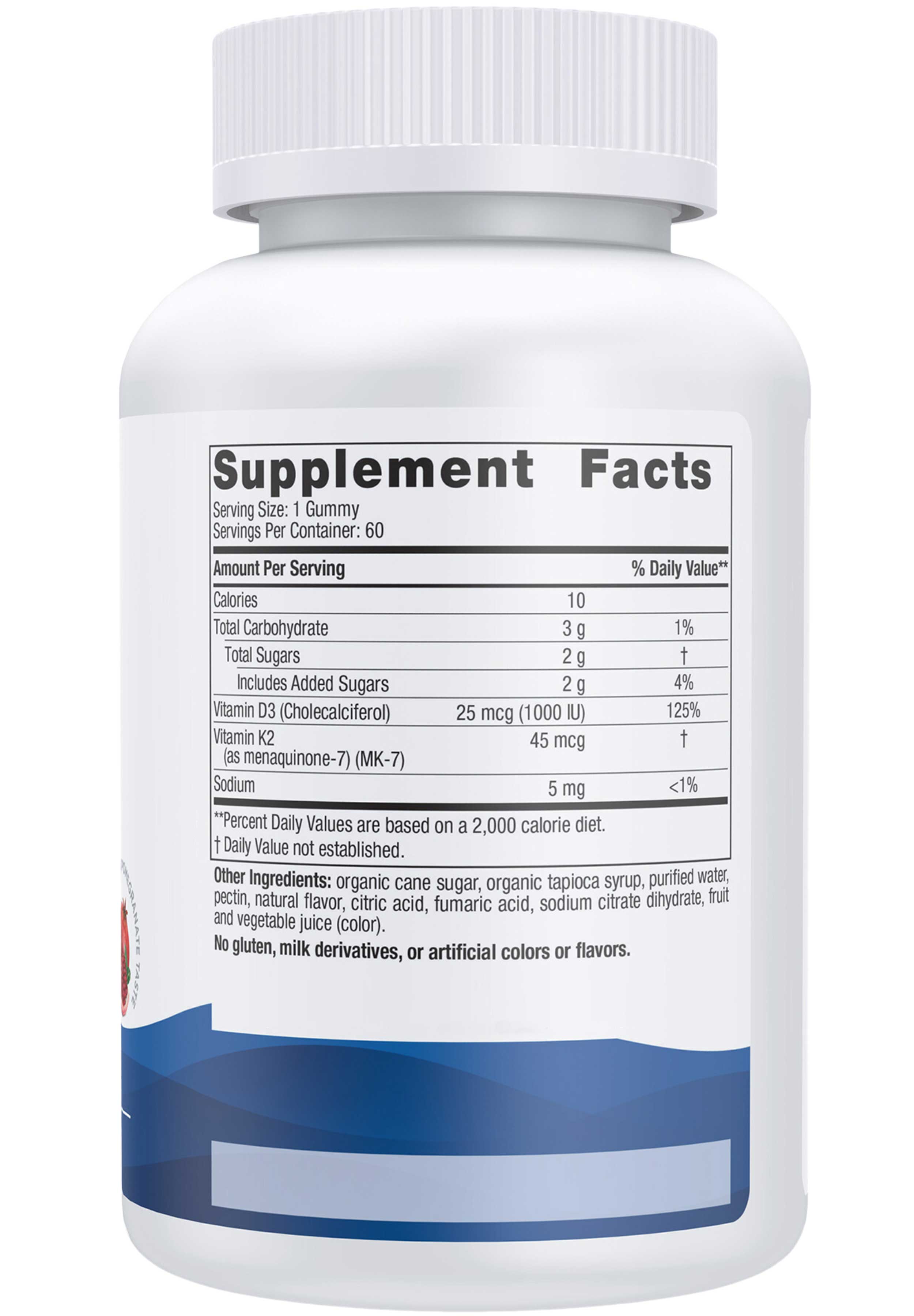 Nordic Naturals Vitamin D3 + K2 Gummies Ingredients