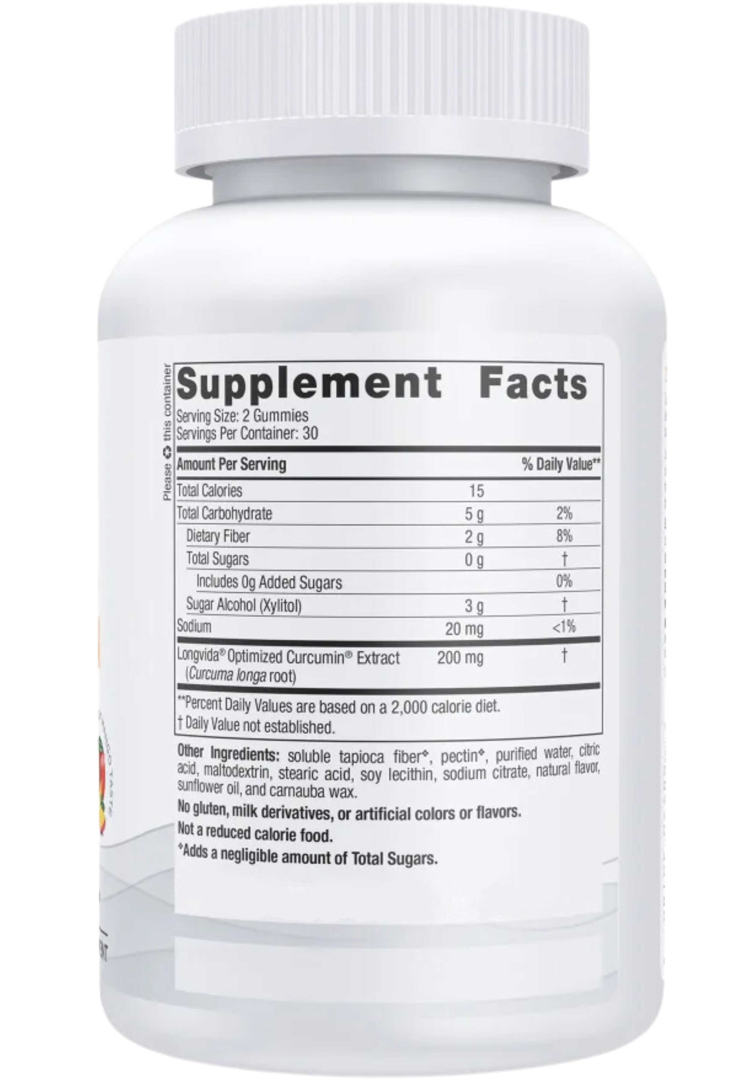 Nordic Naturals Zero Sugar Curcumin Gummies Ingredients