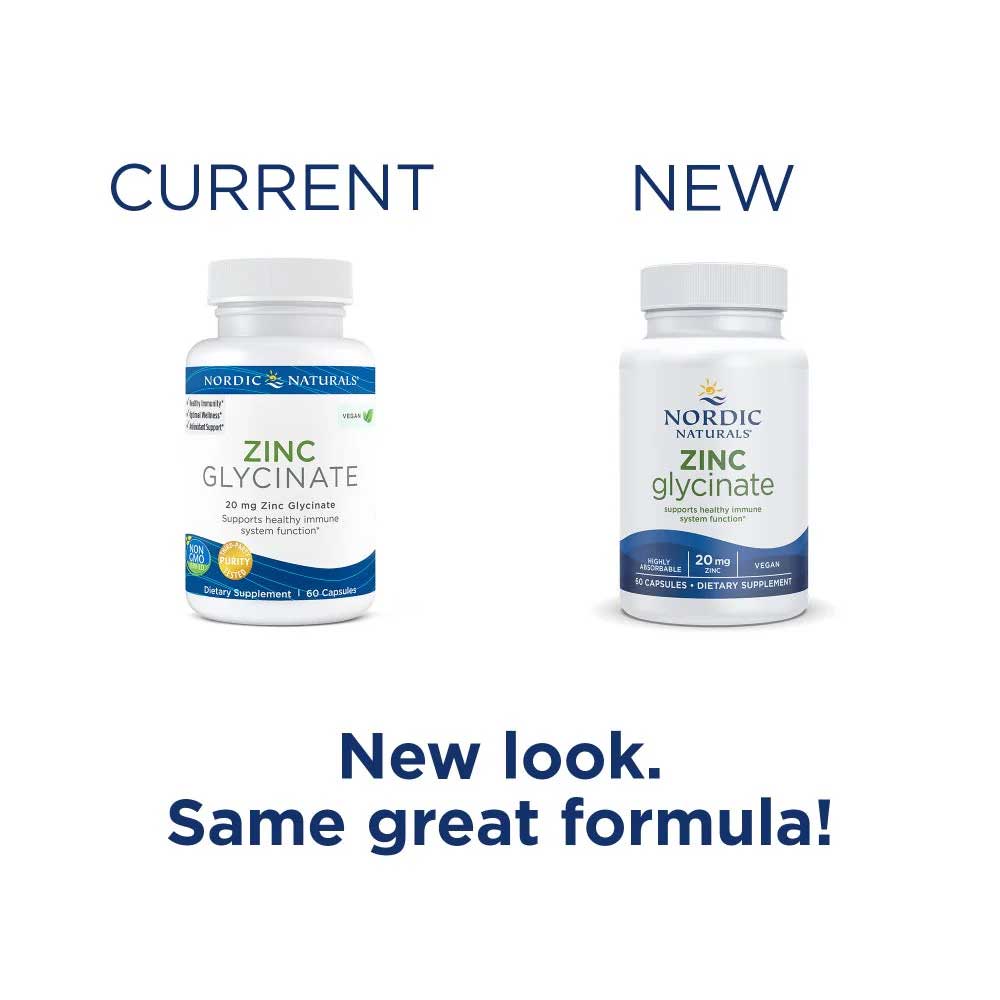 Nordic Naturals Zinc Glycinate New Look