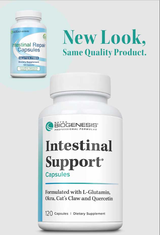 Nutra BioGenesis Intestinal Support Capsules New Look