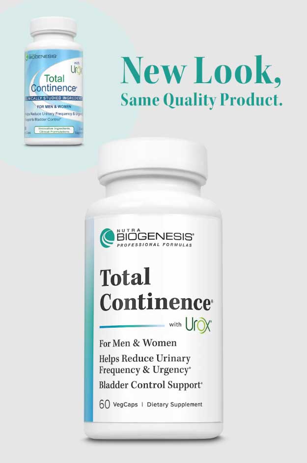 Nutra BioGenesis Total Continence New Look