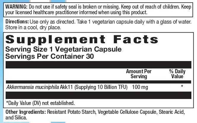 Nutra BioGenesis Akkermansia Postbiotic Ingredients