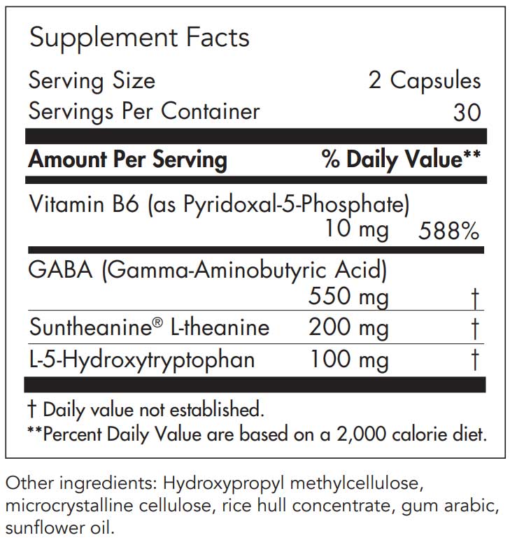 Nutricology ZenMind® Nighttime Ingredients