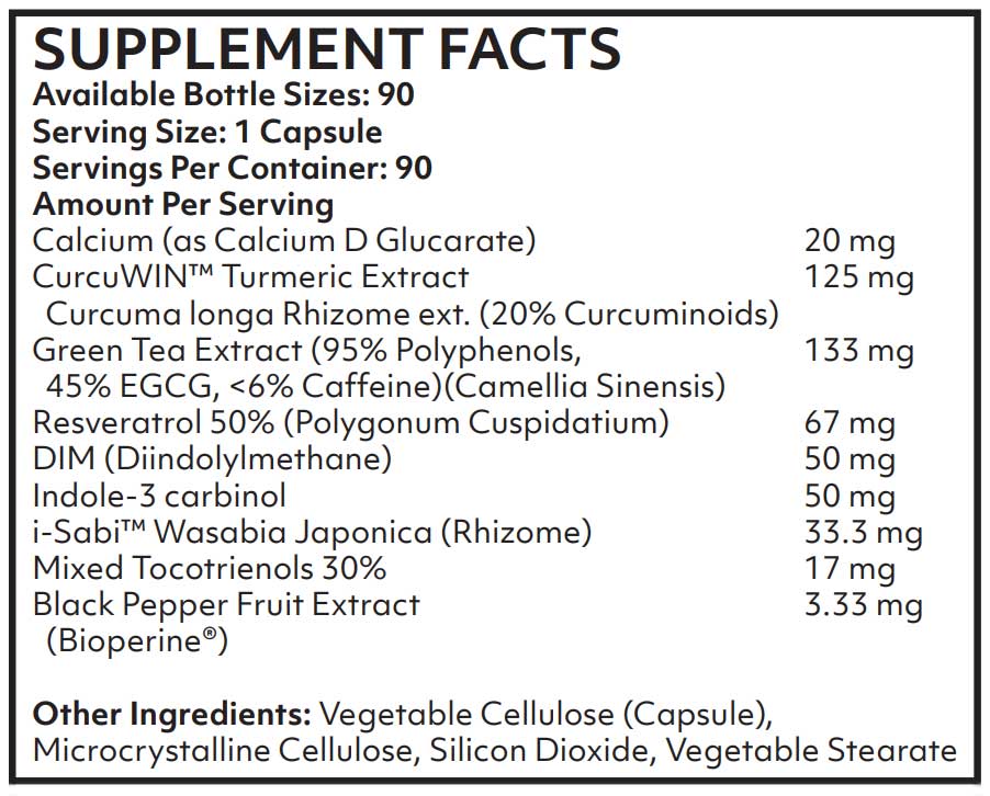 Nutritional Frontiers Estrocleanse (Formerly Estrocleanse III) Ingredients
