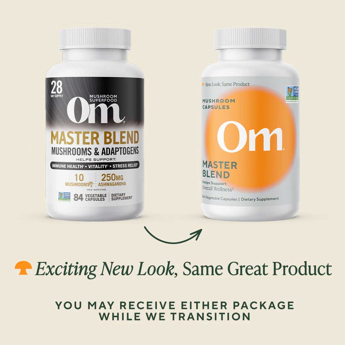 Om Mushroom Superfood Master Blend Capsules New Look