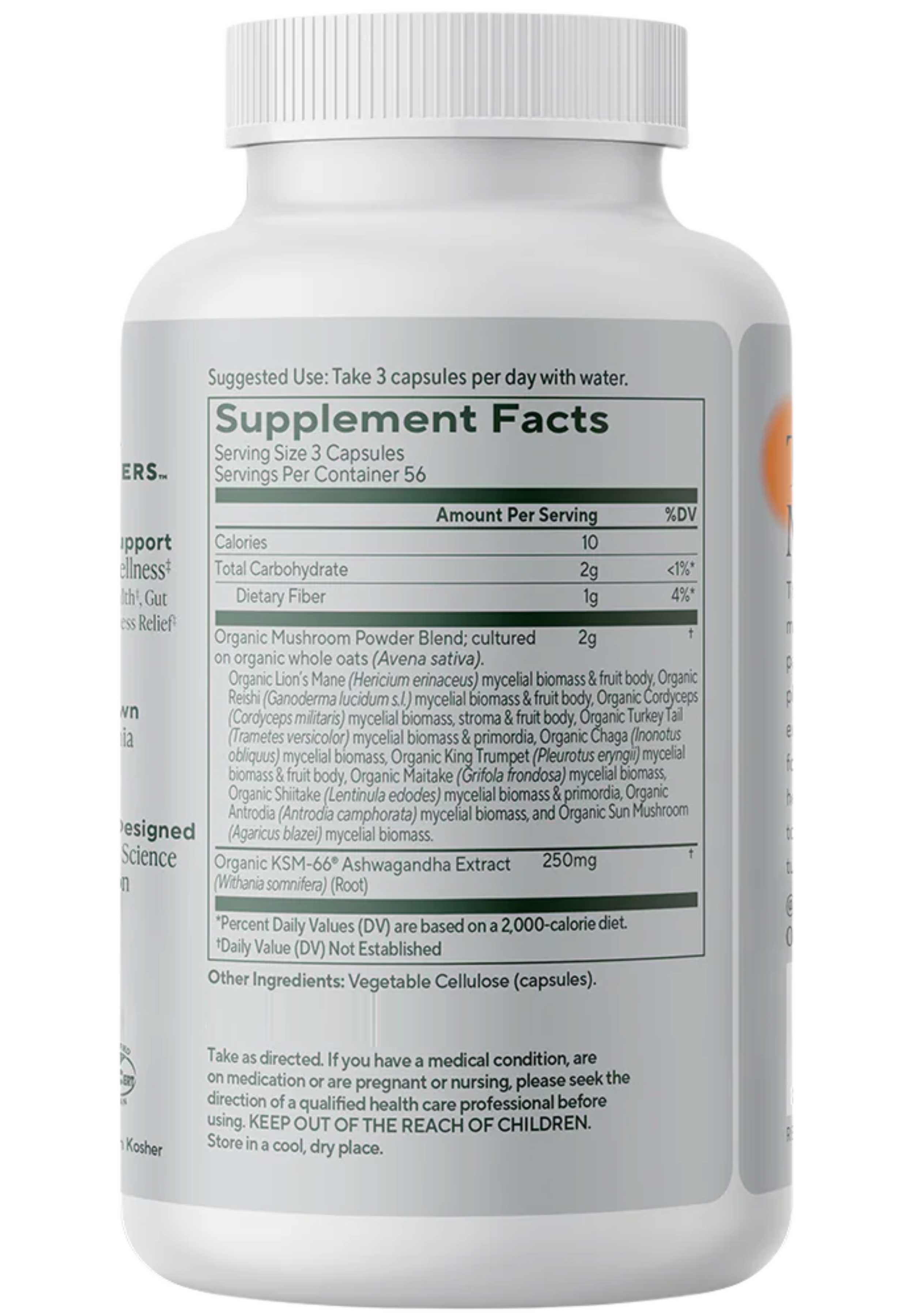Om Mushroom Superfood Master Blend Capsules Ingredients