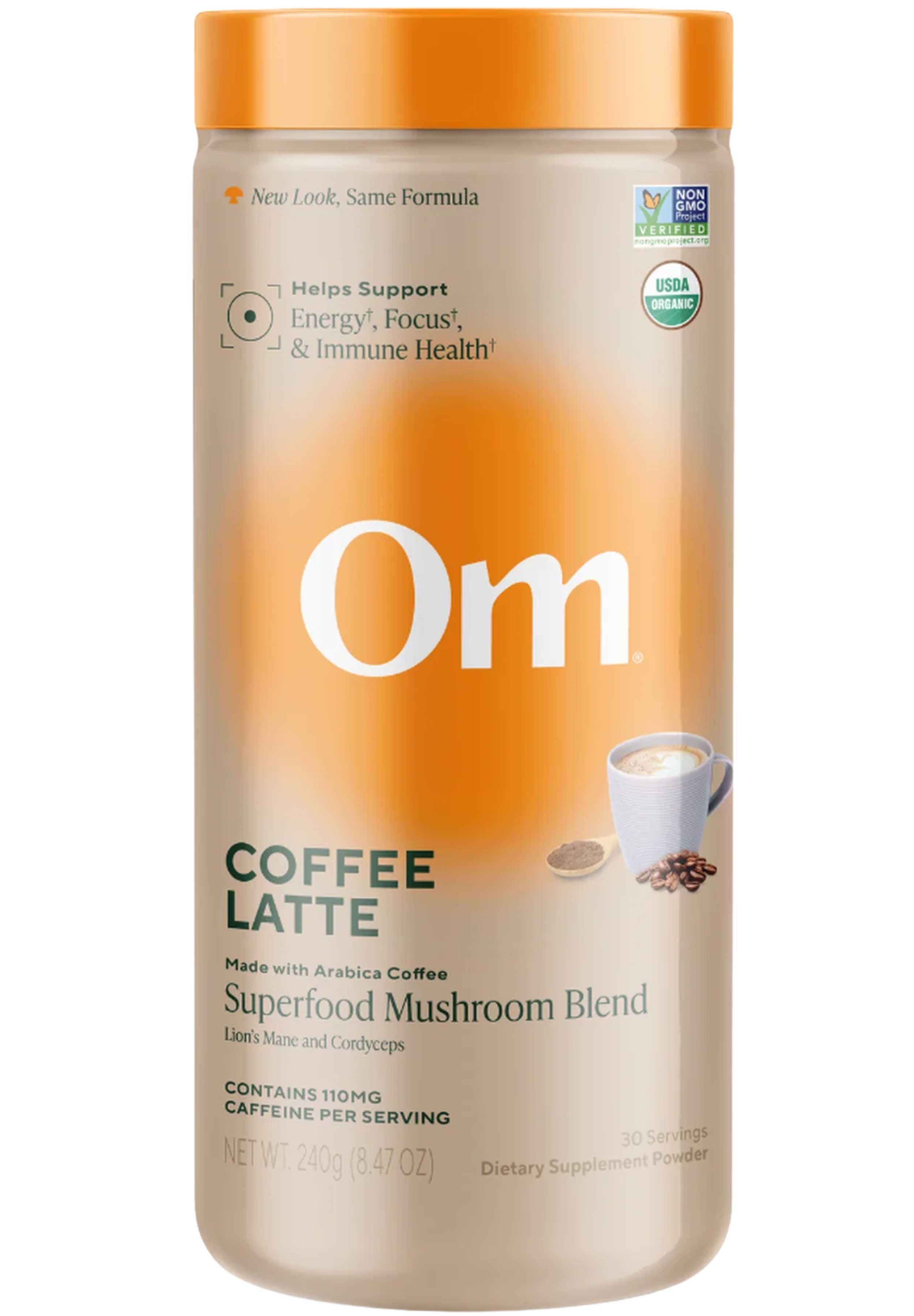 Om Mushroom Superfood Mushroom Coffee Latte Blend