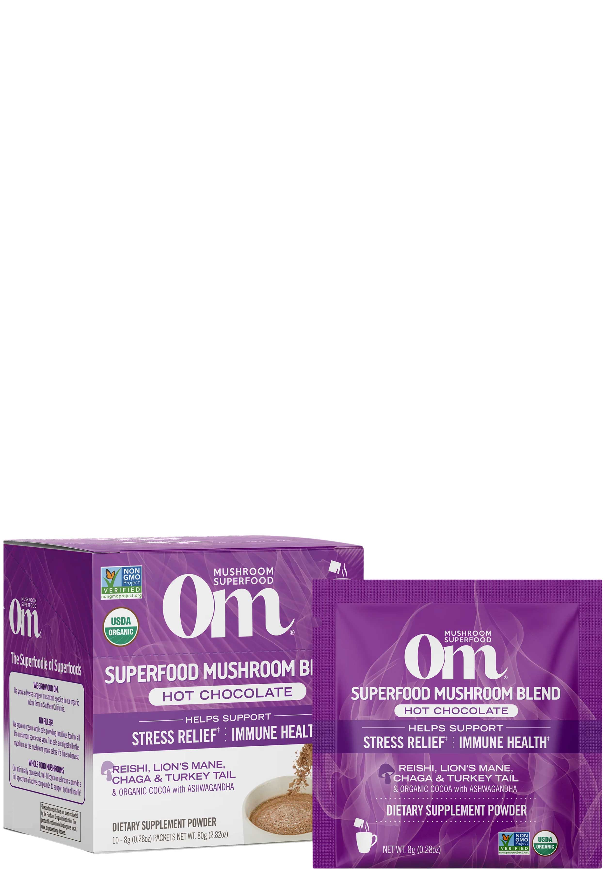 Om Mushroom Superfood Mushroom Hot Chocolate Blend