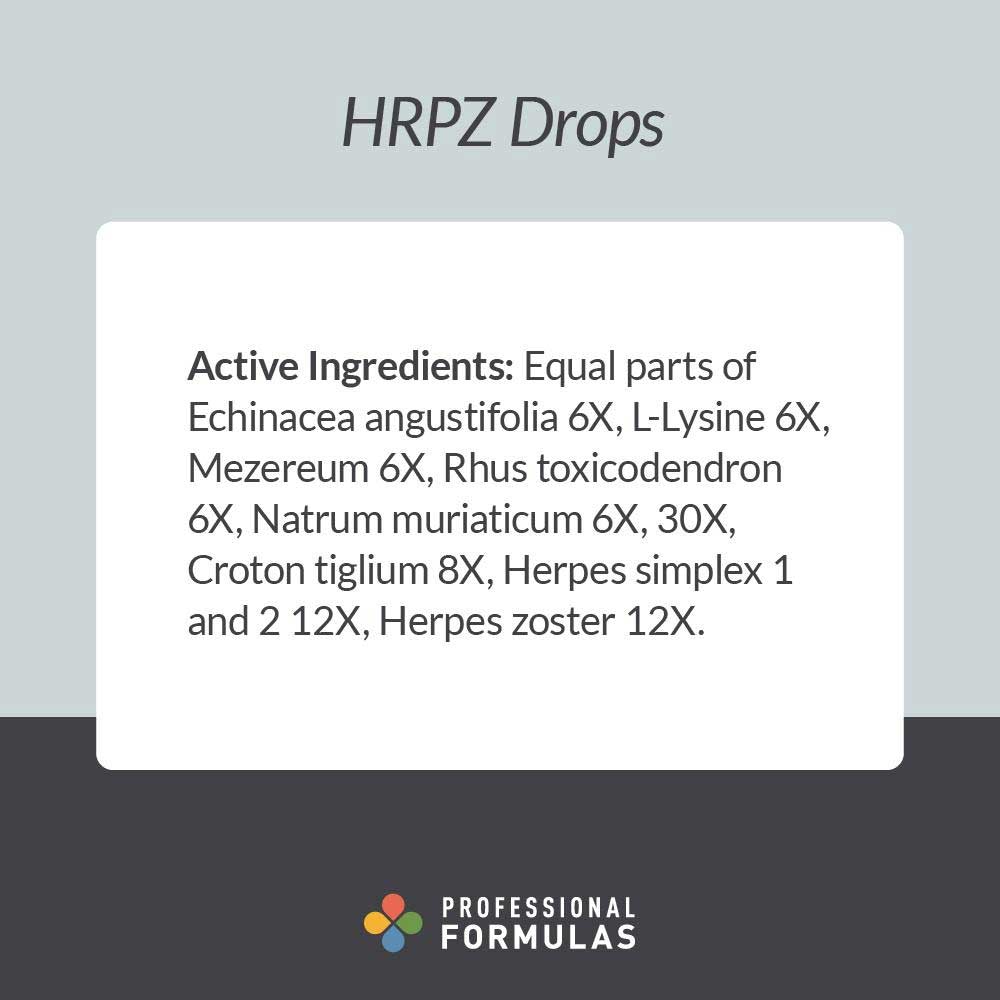 Professional Formulas HRPZ Drops Ingredients