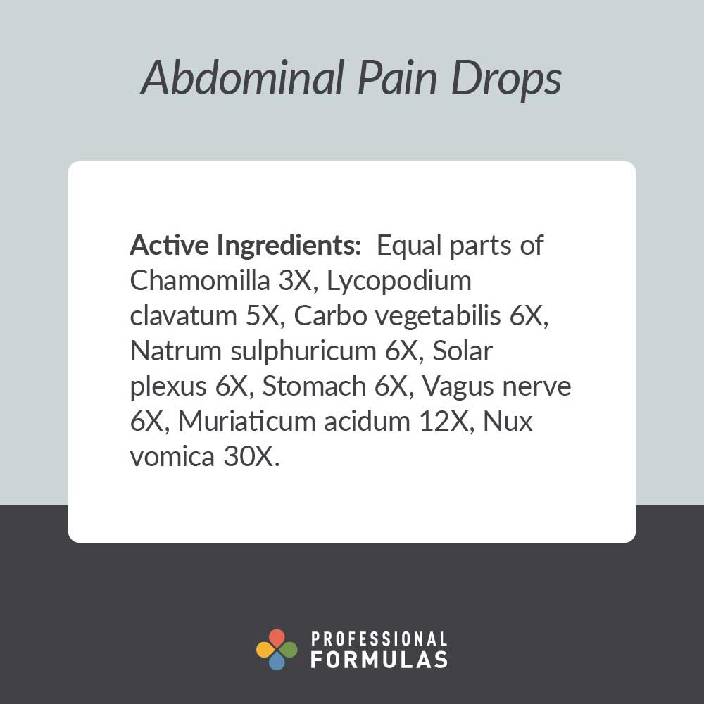 Professional Formulas Abdominal Pain Drops Ingredients