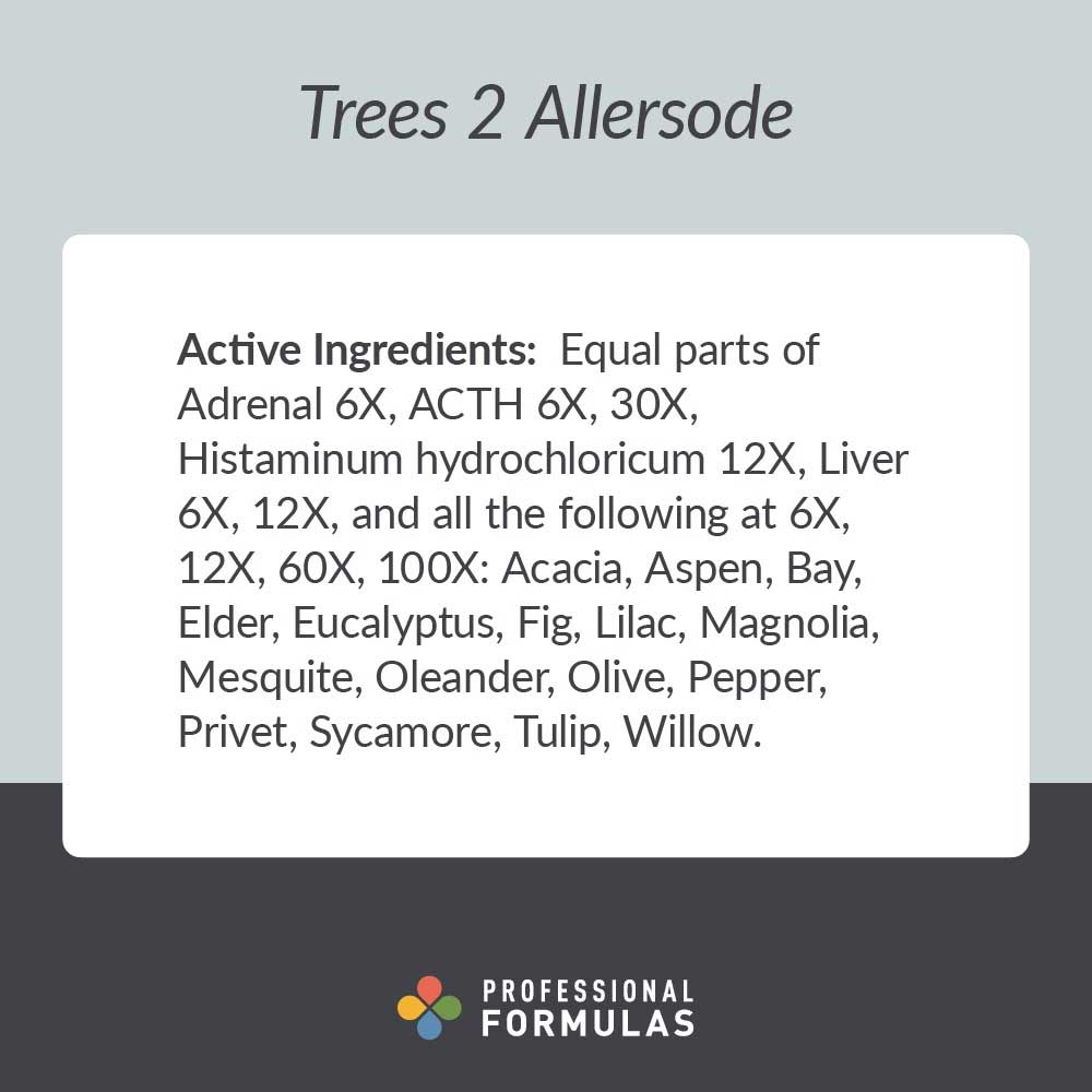 Professional Formulas Allersode Trees 2 (Formerly Tree Mix #2) Ingredients