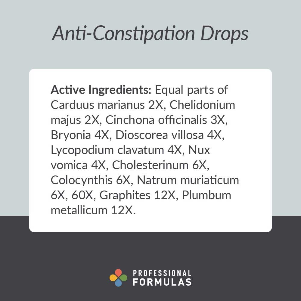 Professional Formulas Anti-Constipation Drops Ingredients