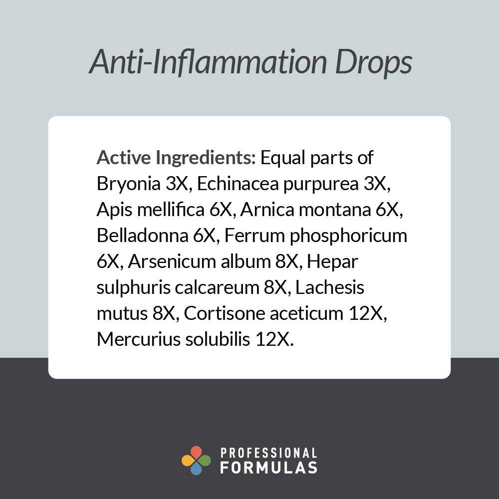 Professional Formulas Anti-Inflammation Drops Ingredients