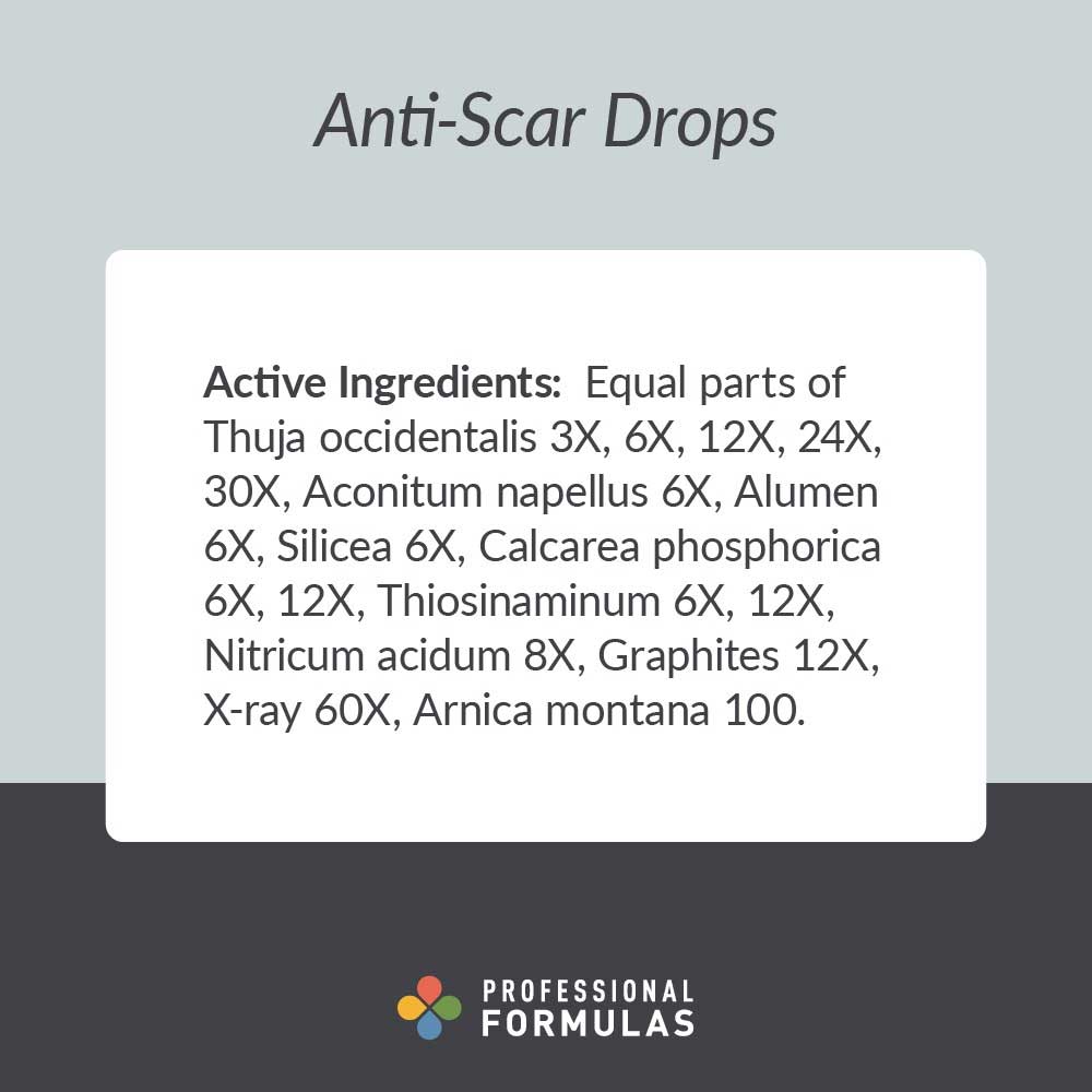 Professional Formulas Anti-Scar Drops Ingredients