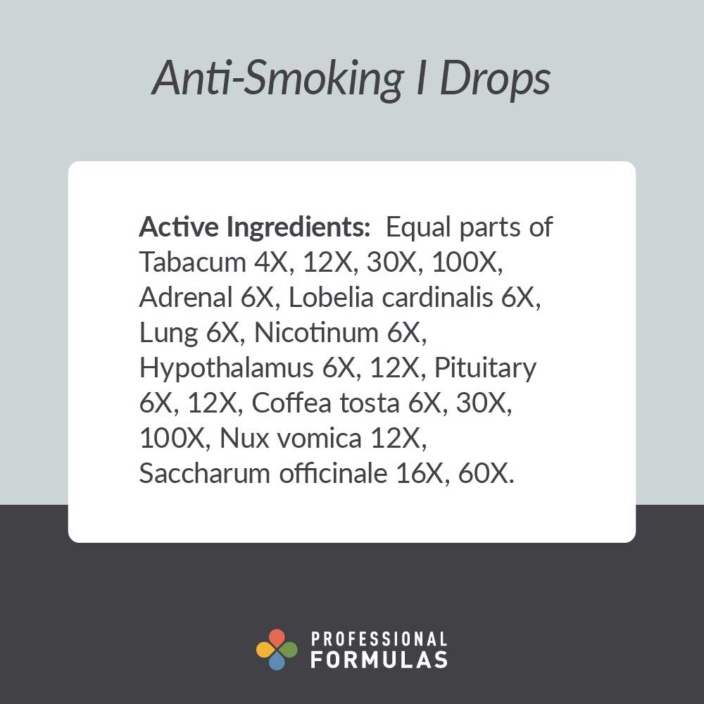 Professional Formulas Anti-Smoking I Drops Ingredients