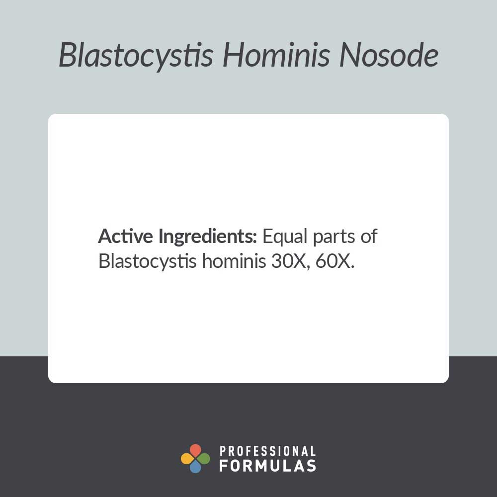 Professional Formulas Blastocystis Hominis Nosode Ingredients