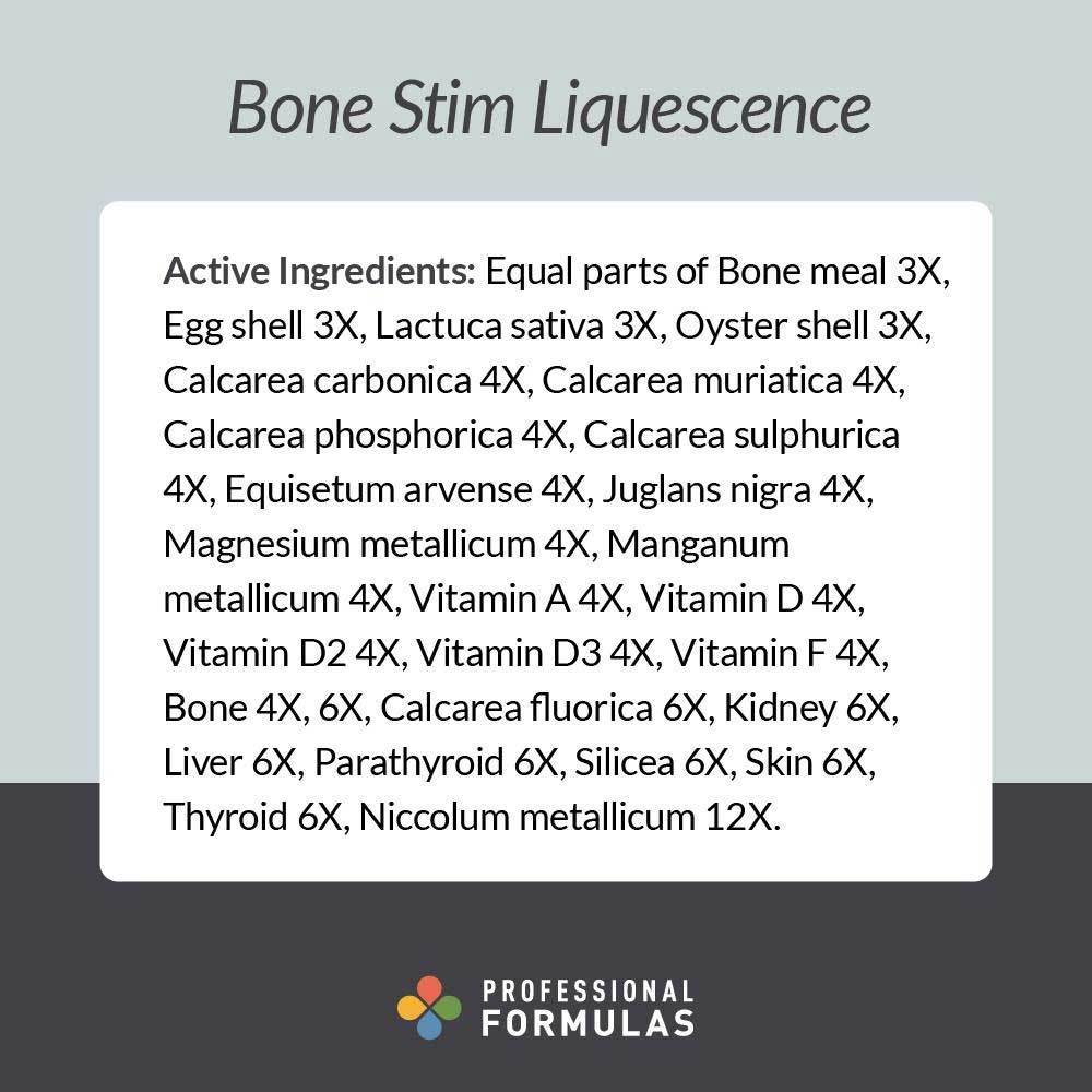 Professional Formulas Bone Stim Liquescence Ingredients
