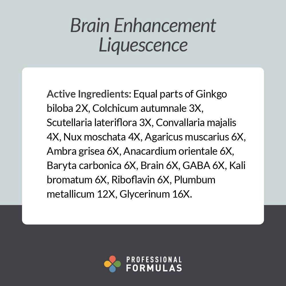 Professional Formulas Brain Enhancement Liquescence Ingredients