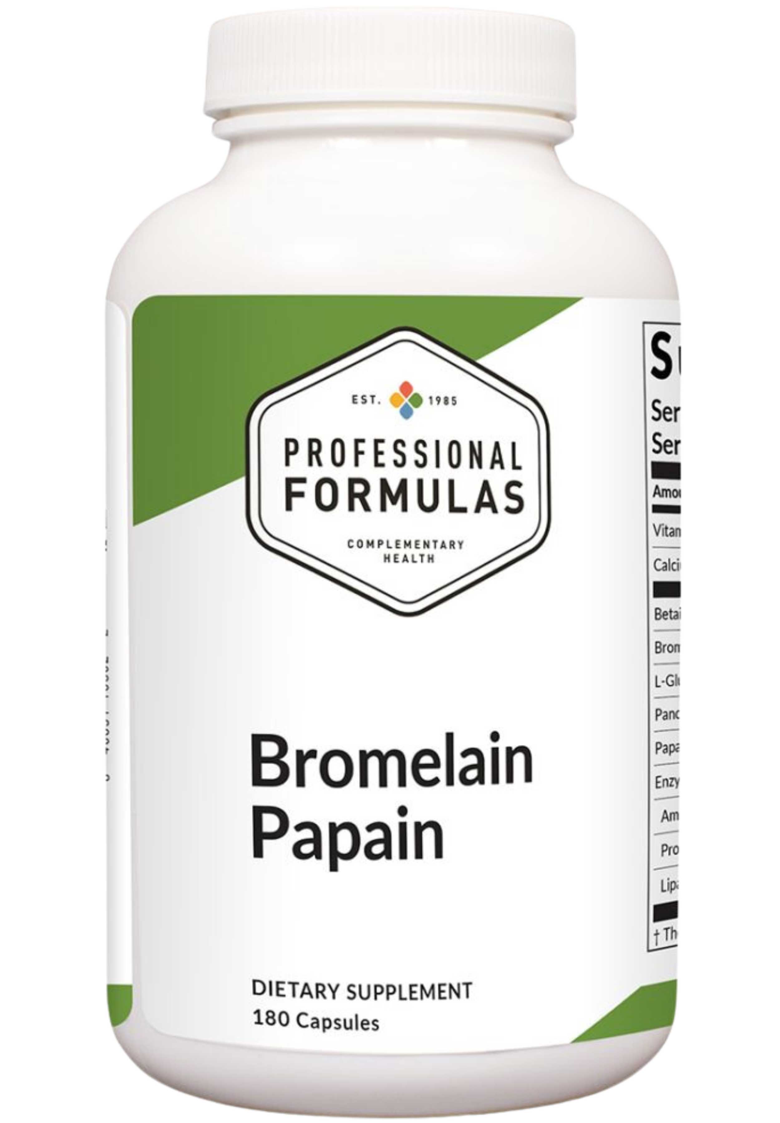 Professional Formulas Bromelain Papain