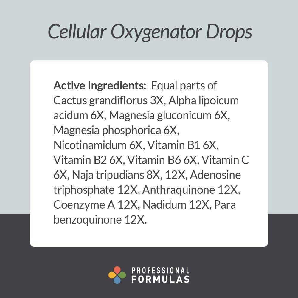 Professional Formulas Cellular Oxygenator Drops Ingredients