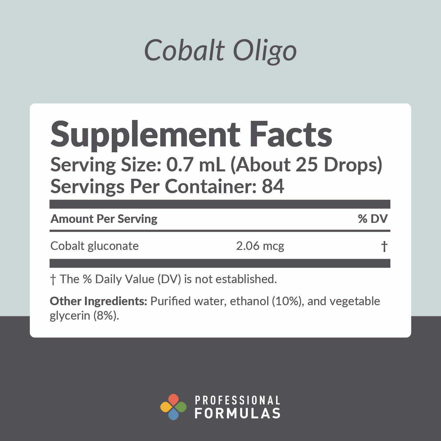Professional Formulas Cobalt Oligo Ingredients