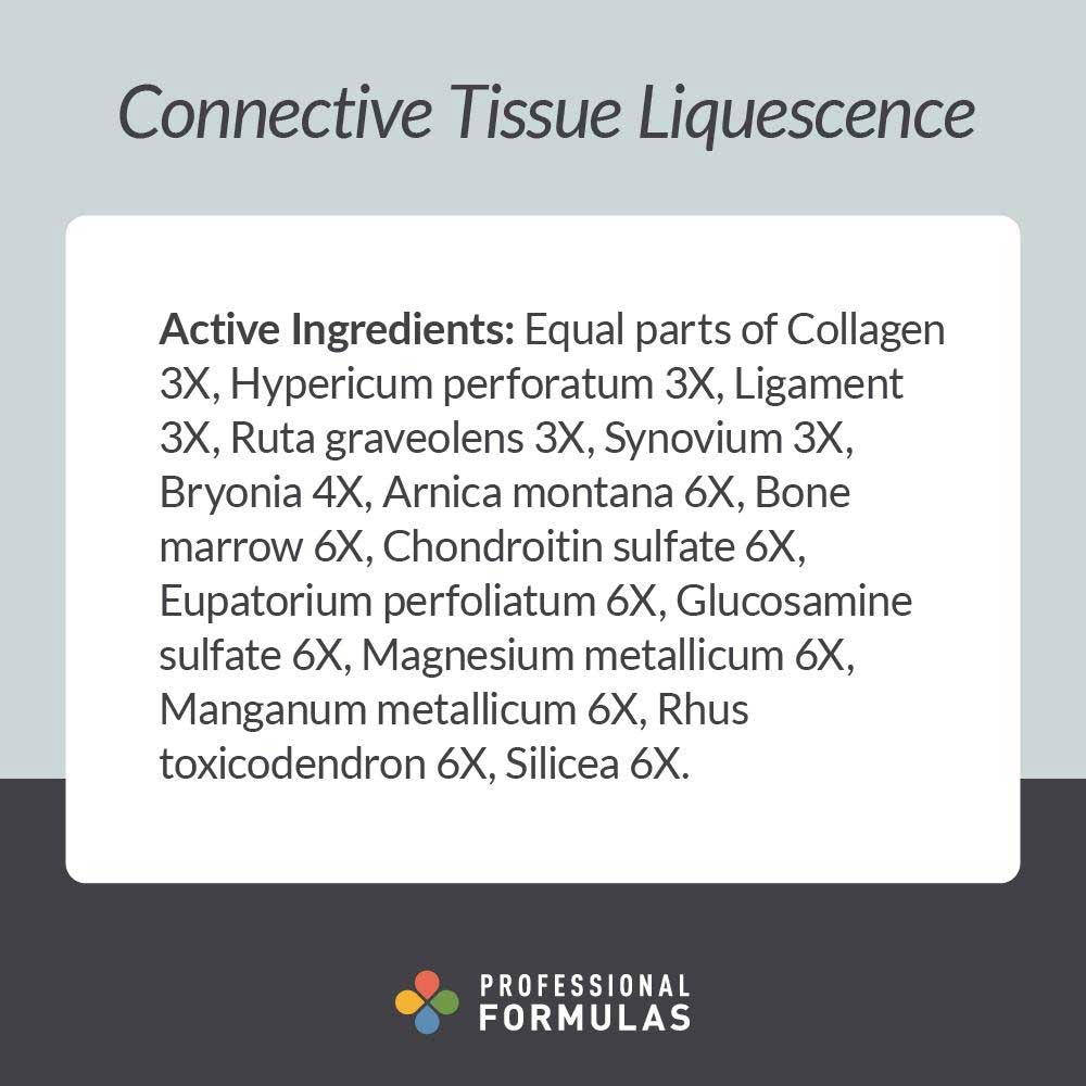Professional Formulas Connective Tissue Liquescence Ingredients
