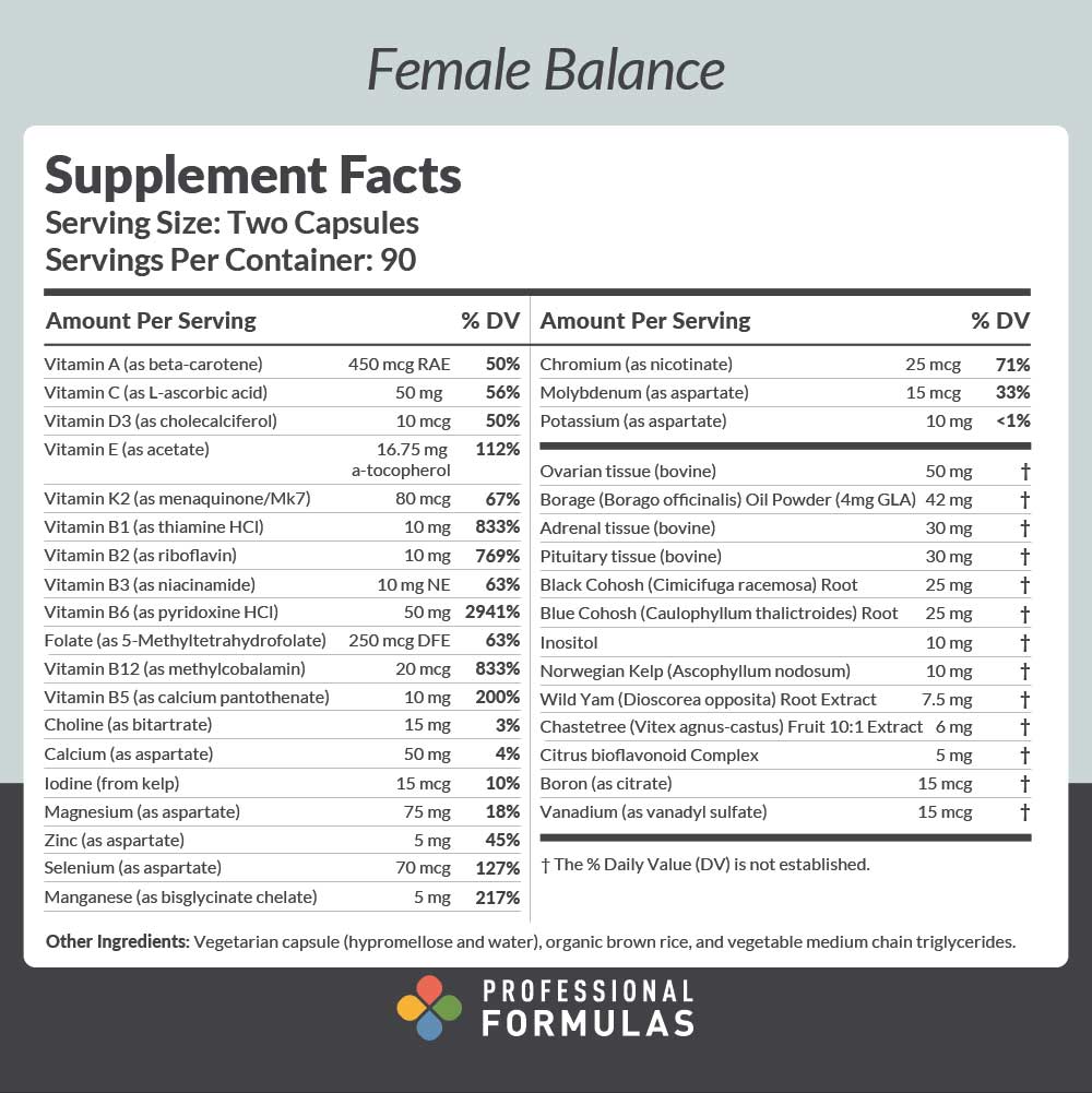 Professional Formulas Female Balance