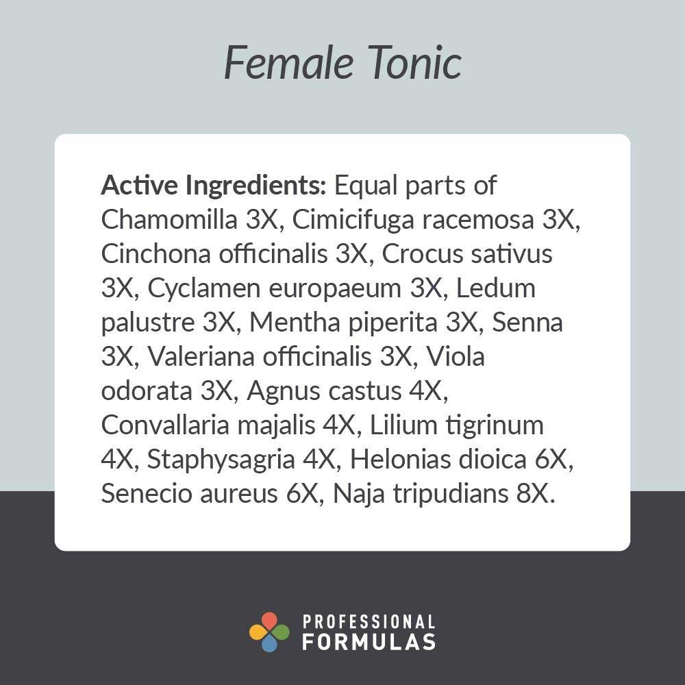 Professional Formulas Female Tonic Ingredients
