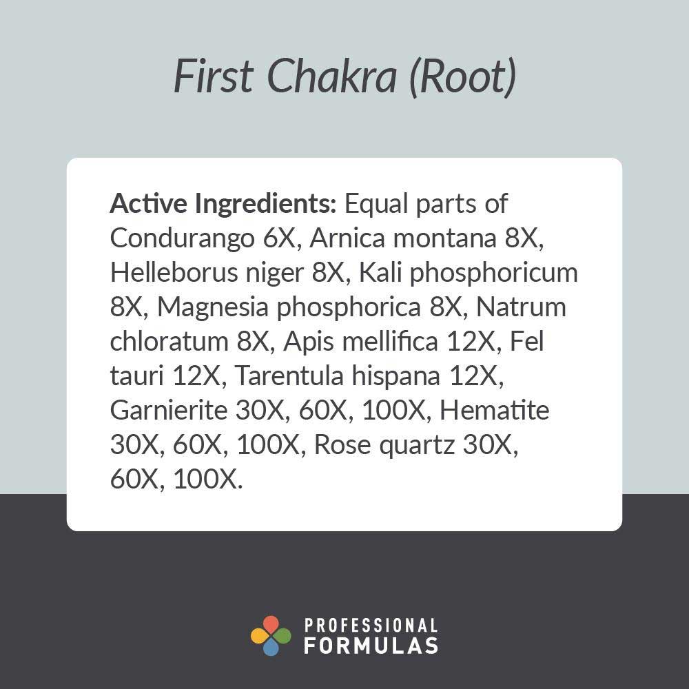 Professional Formulas First Chakra (Root) Ingredients