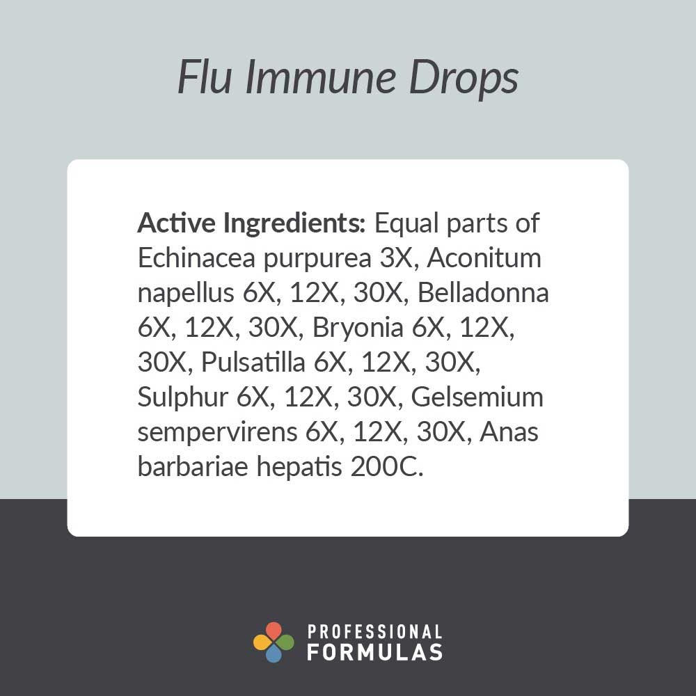 Professional Formulas Flu Immune Drops Ingredients