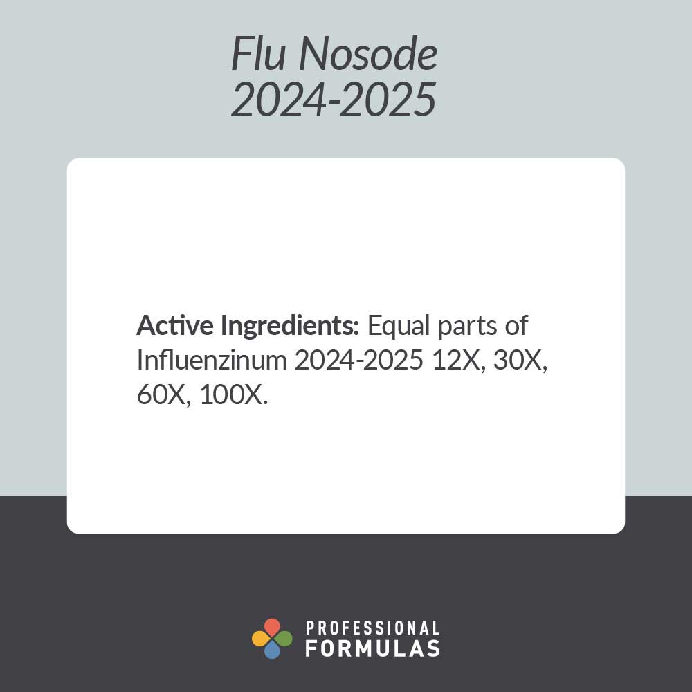 Professional Formulas Flu Nosode 2024-2025 Ingredients