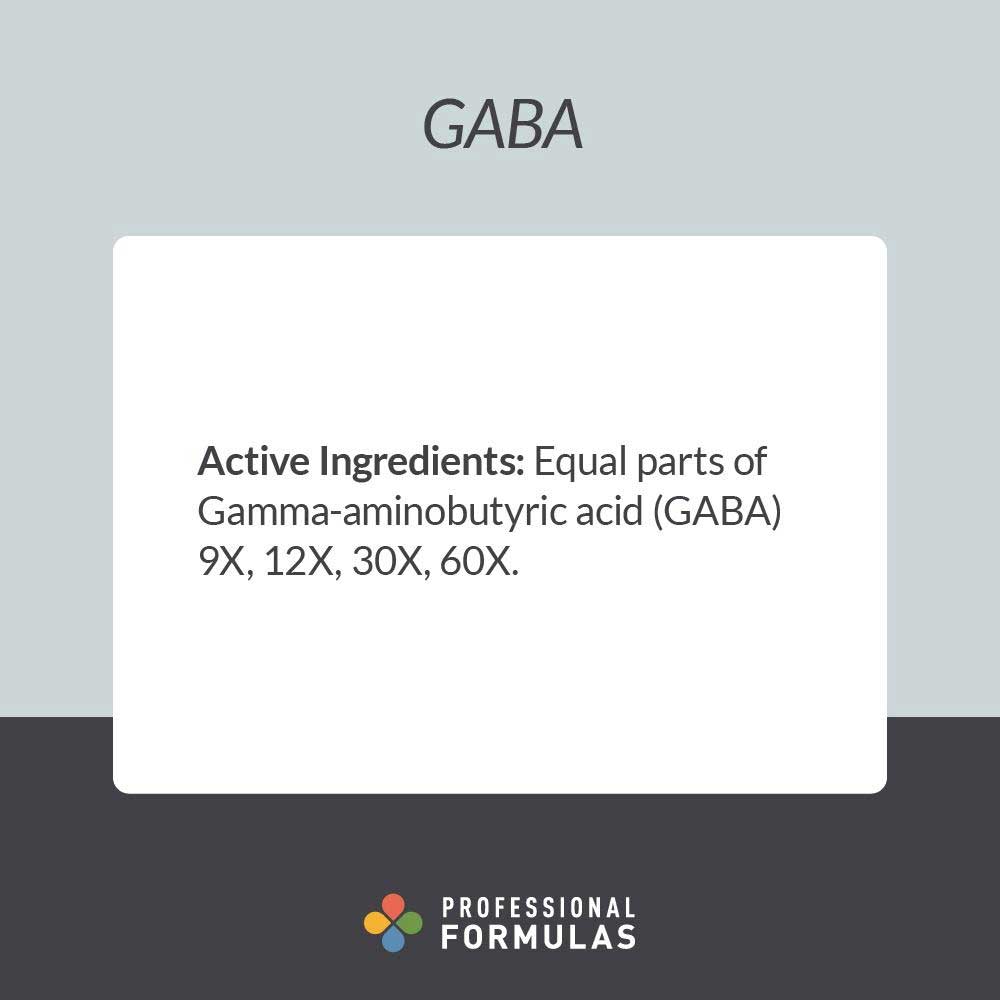 Professional Formulas GABA Ingredients