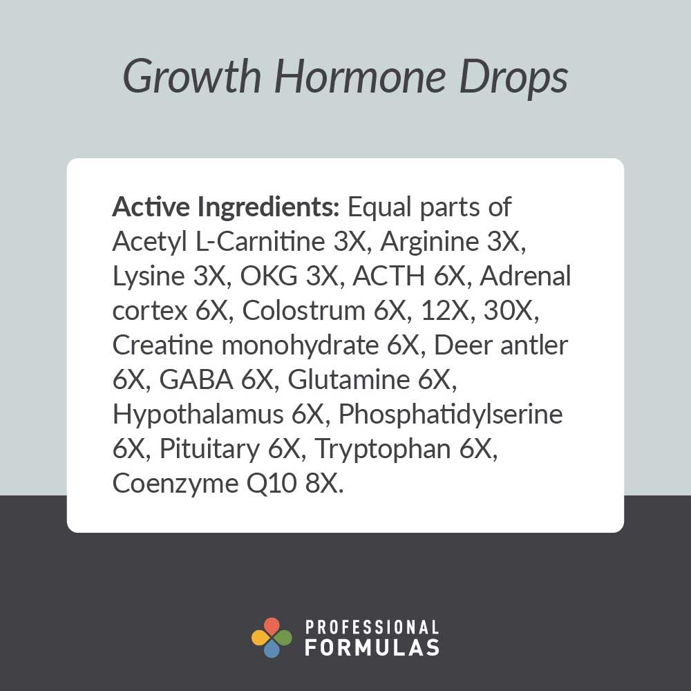Professional Formulas Growth Hormone Drops Ingredients