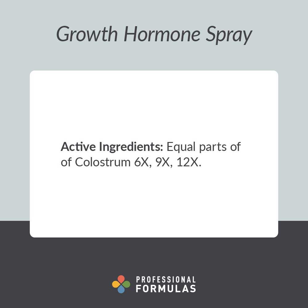 Professional Formulas Growth Hormone Spray Ingredients
