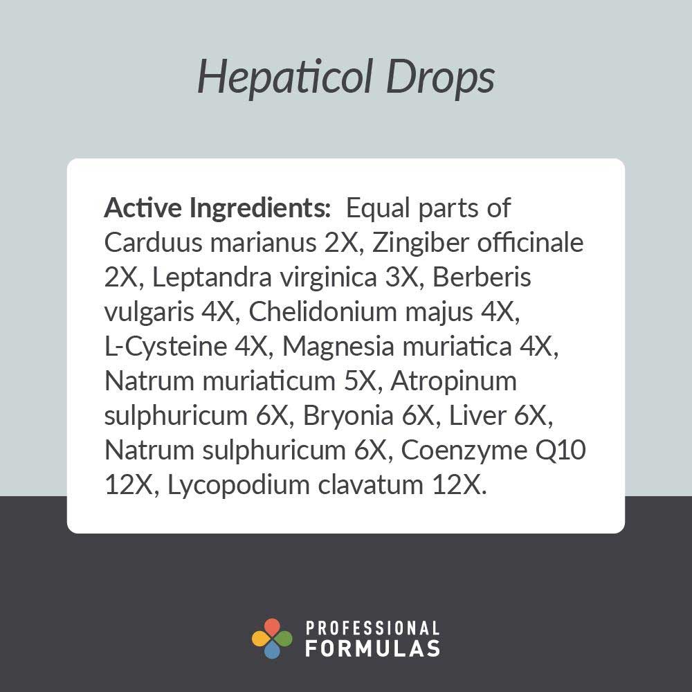 Professional Formulas Hepaticol Drops Ingredients