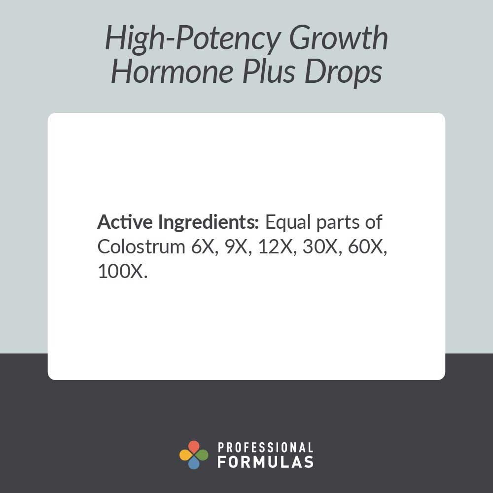 Professional Formulas High-Potency Growth Hormone Plus Drops Ingredients