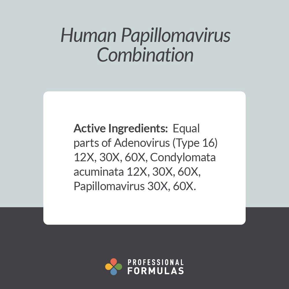 Professional Formulas Human Papillomavirus Combination Ingredients
