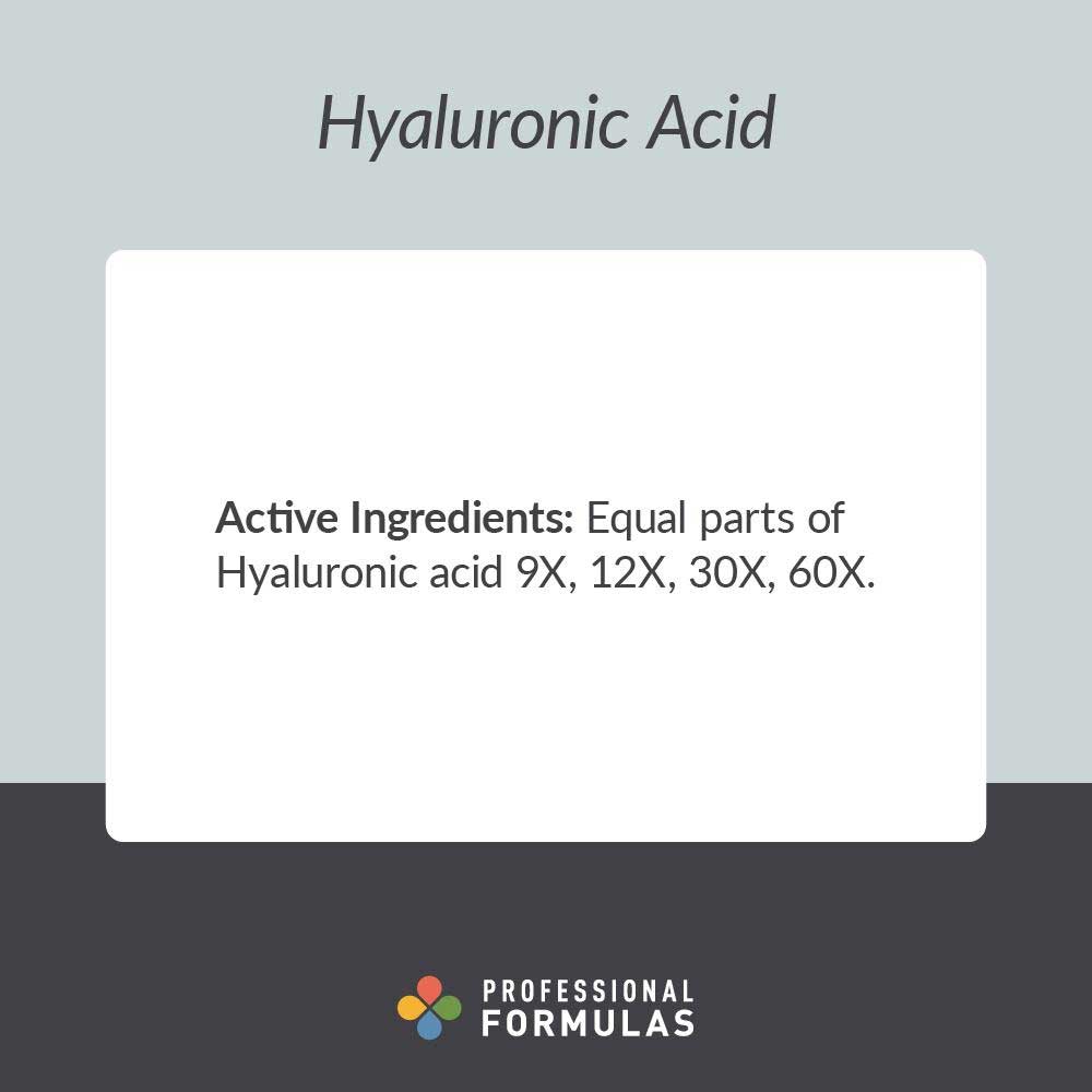 Professional Formulas Hyaluronic Acid Ingredients