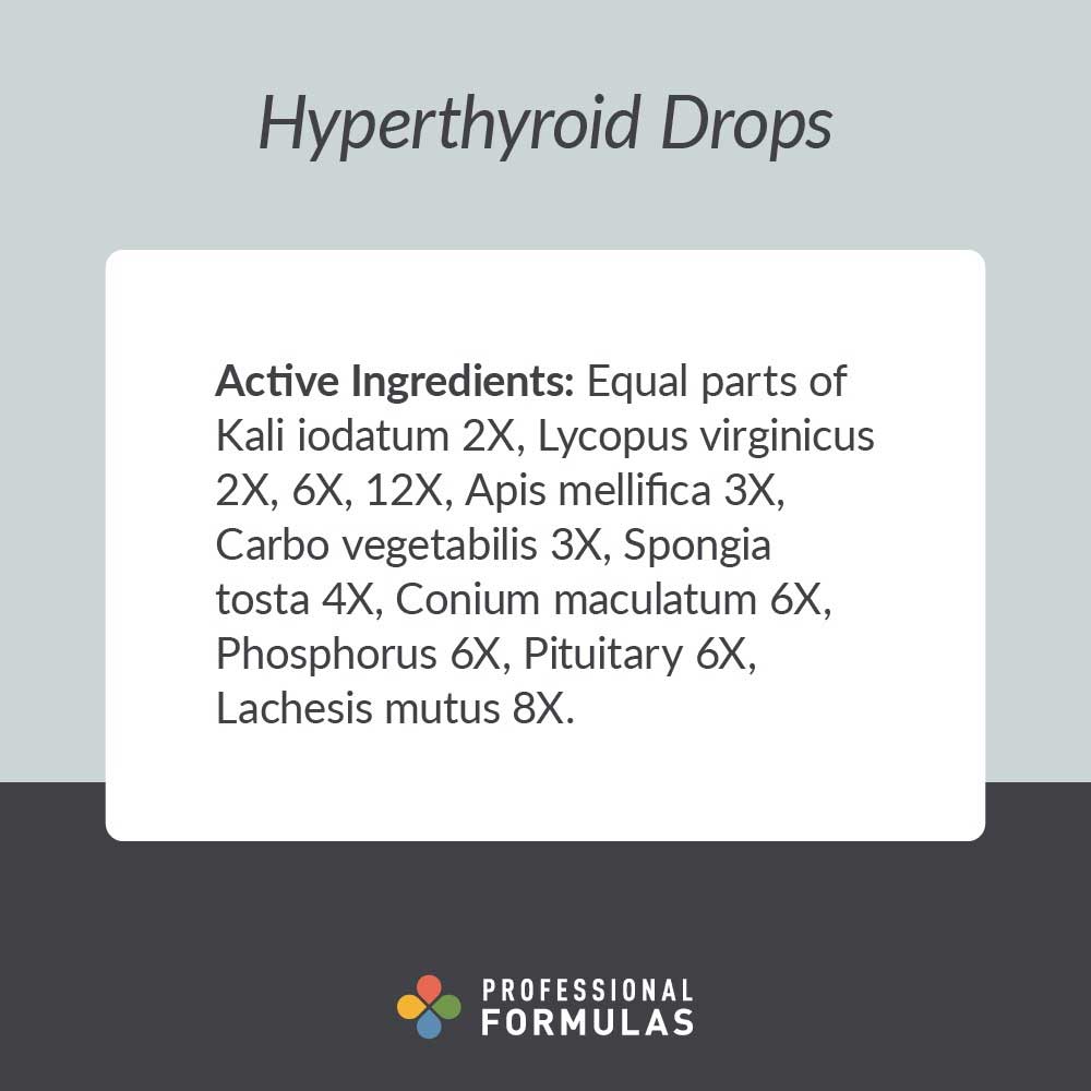 Professional Formulas Hyperthyroid Drops Ingredients