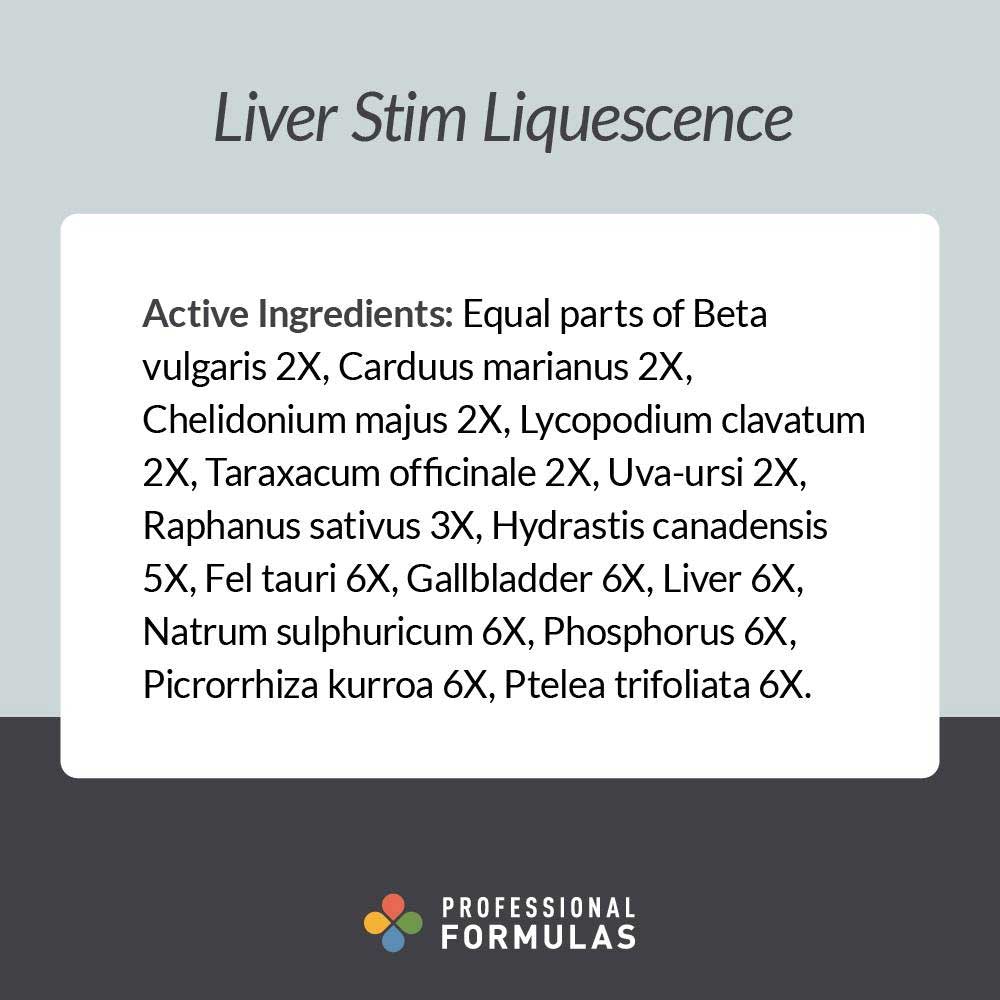 Professional Formulas Liver Stim Liquescence Ingredients