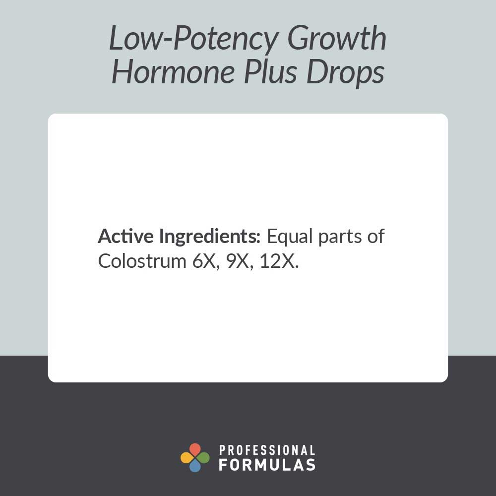 Professional Formulas Low-Potency Growth Hormone Plus Drops Ingredients