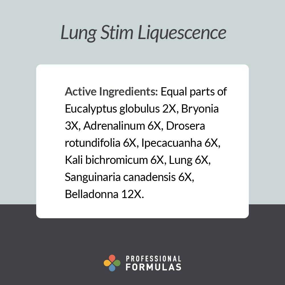 Professional Formulas Lung Stim Liquescence Ingredients