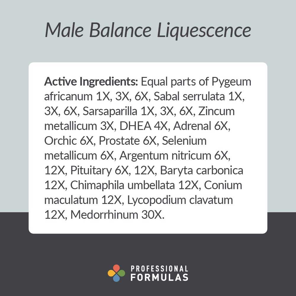 Professional Formulas Male Balance Liquescence Ingredients