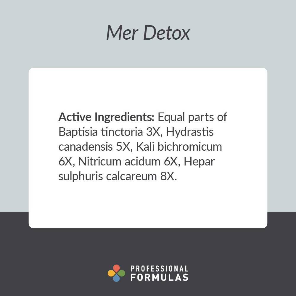 Professional Formulas Mer Detox Ingredients