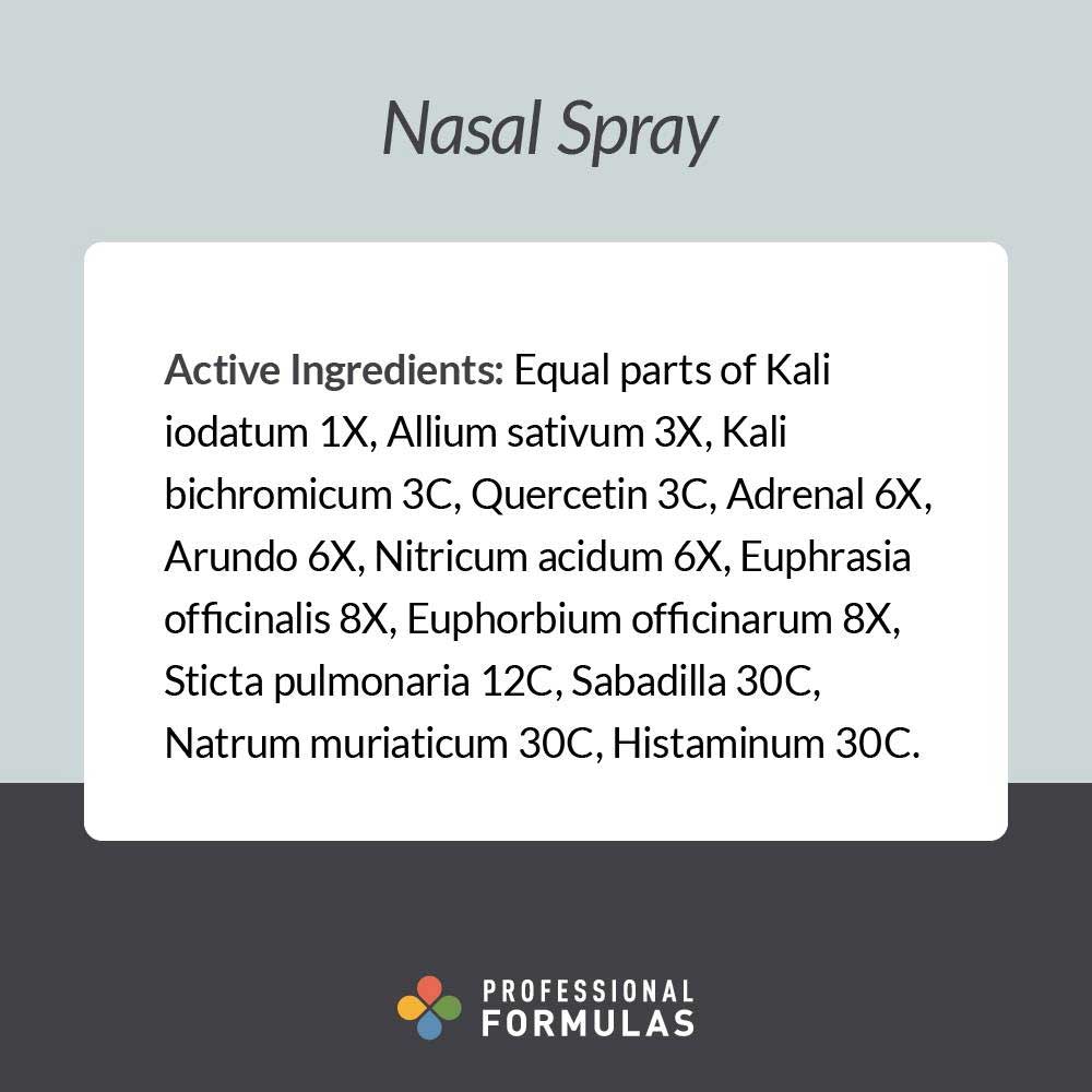 Professional Formulas Nasal Spray Ingredients
