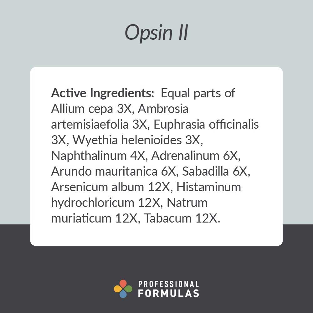 Professional Formulas Opsin II (Inhalant) Ingredients