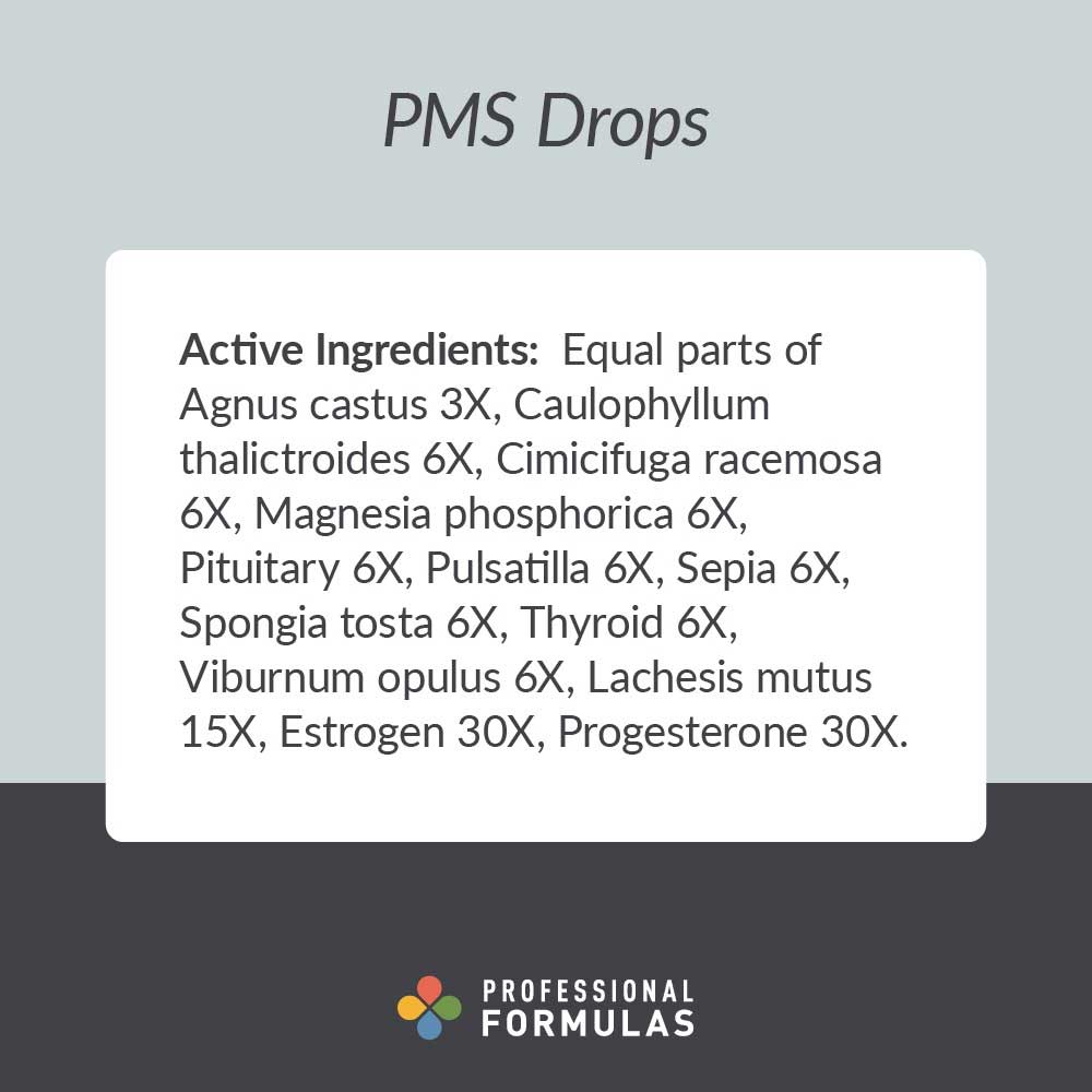 Professional Formulas PMS Drops Ingredients