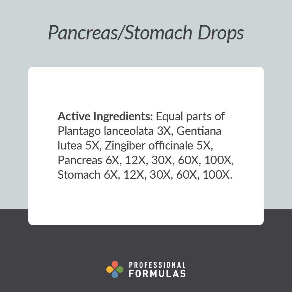 Professional Formulas Pancreas Stomach Drops Ingredients